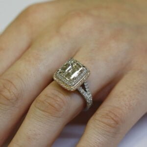 Emerald Cut Diamond Engagement Ring