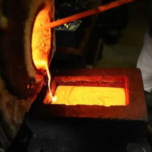 Melting the gold bar