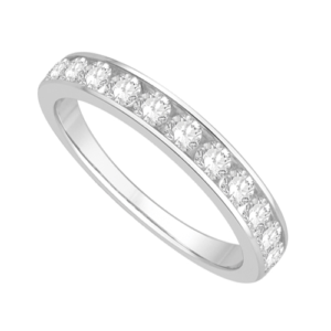 Channel eternity ring
