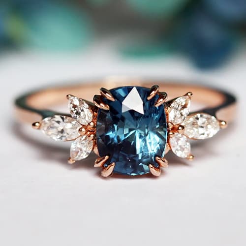 Sapphire & Diamond Ring