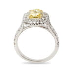 split shank double halo diamond ring