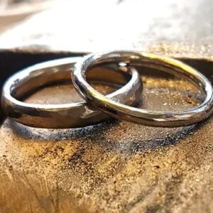 The wedding band is now shaped