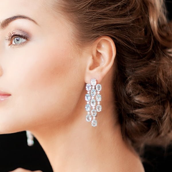 chandelier diamond earrings