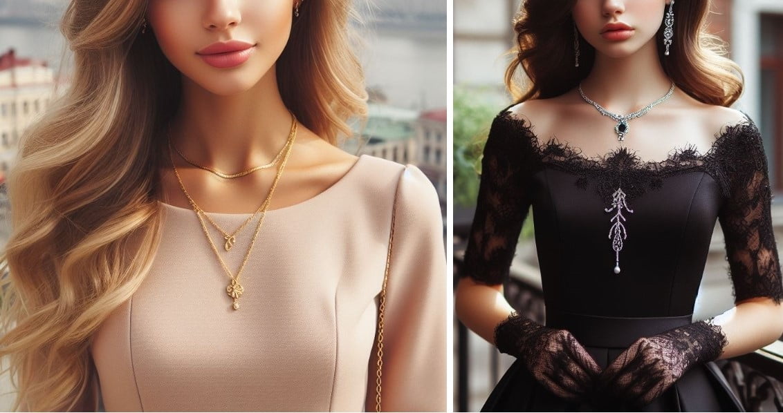 Boat neckline