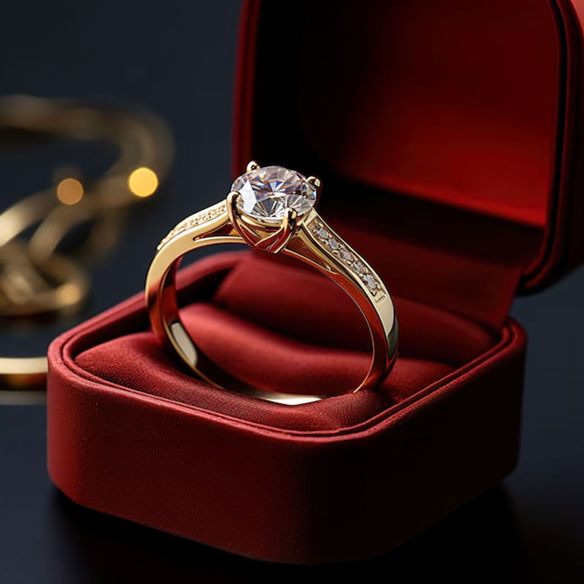 Lab-grown gemstone engagement ring showcasing modern affordable alternative to traditional diamonds