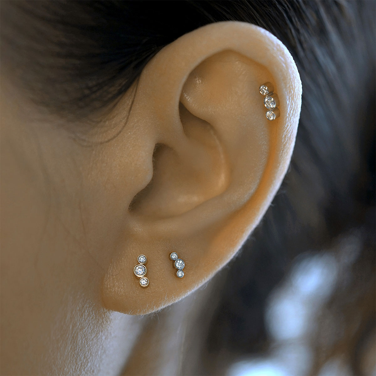Diamond Helix Earrings