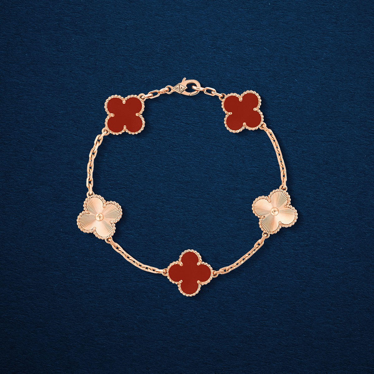 van cleef, alhambra bracelet, luxury jewellery, clover motif