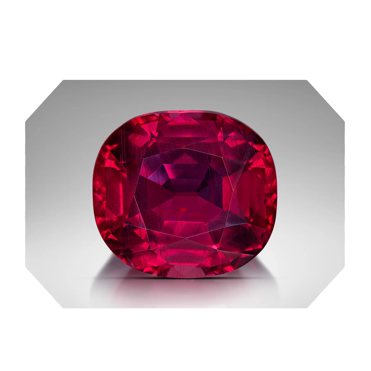 Red ruby gemstone at Charles Bexfield, Greville Street, Hatton Garden