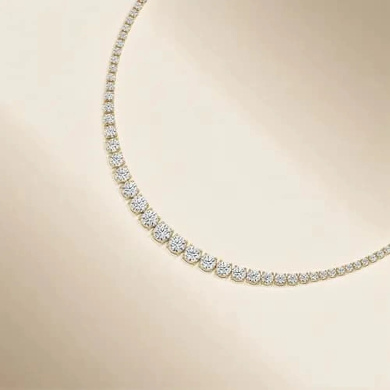 Diamond tennis necklace at Deluxe Diamond, Hatton Garden