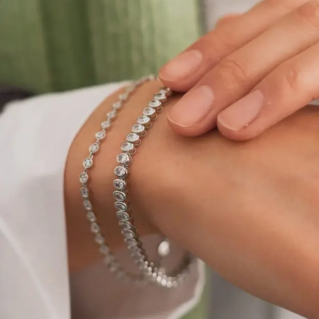 Diamond tennis bracelets at Diamond Kingdom, Hatton Garden