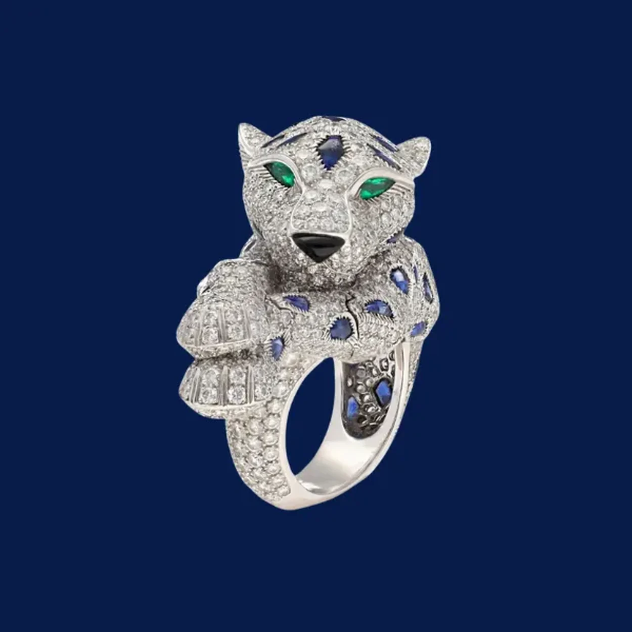Diamond-set panther cocktail ring valued at Sell Diamond UK, Hatton Garden